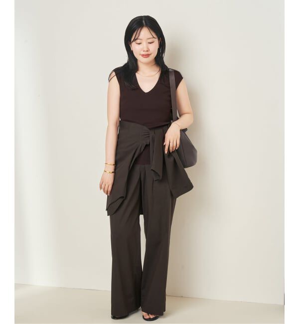 Plage「《予約》LE PETIT PULLE / ル プティ プレ 別注 VN SLEEVLESS プルオーバー」|ニット・セーター|