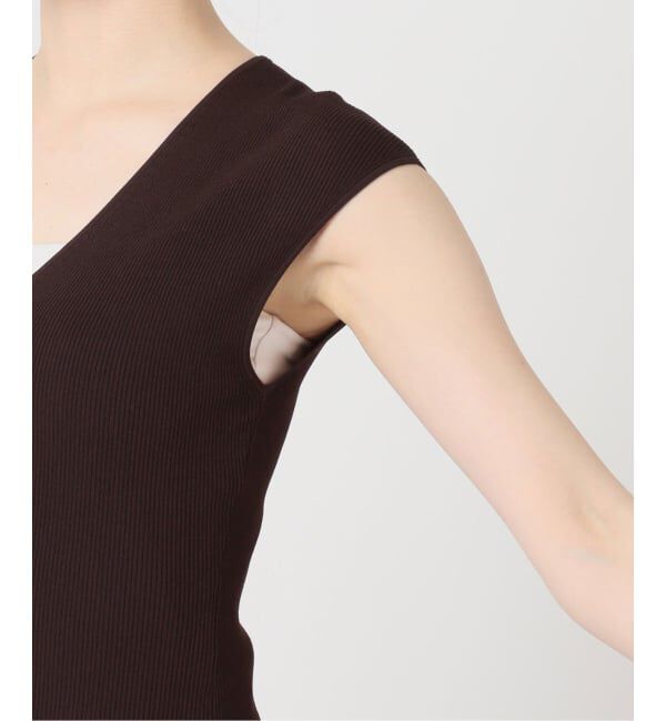 Plage「《予約》LE PETIT PULLE / ル プティ プレ 別注 VN SLEEVLESS プルオーバー」|ニット・セーター|