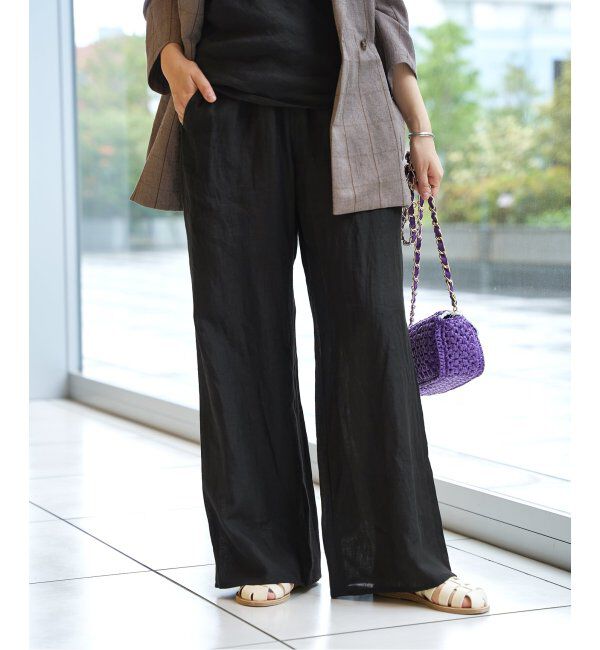 IENA LA BOUCLE「IENA LA BOUCLE リネンブロードイージーパンツ」|その他|
