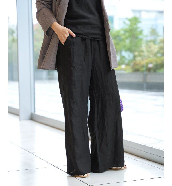 IENA LA BOUCLE「IENA LA BOUCLE リネンブロードイージーパンツ」|その他|