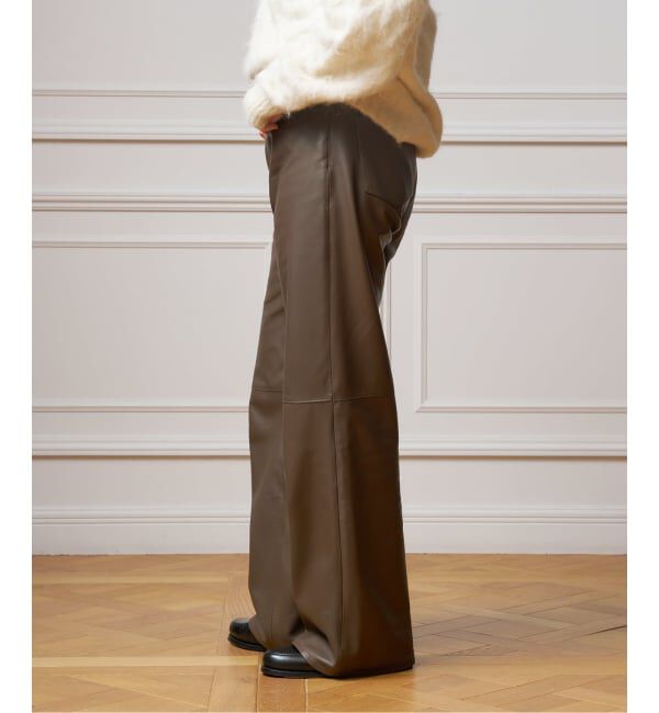 IENA LA BOUCLE「IENA LA BOUCLE ナッパレザーストレートパンツ」|その他|