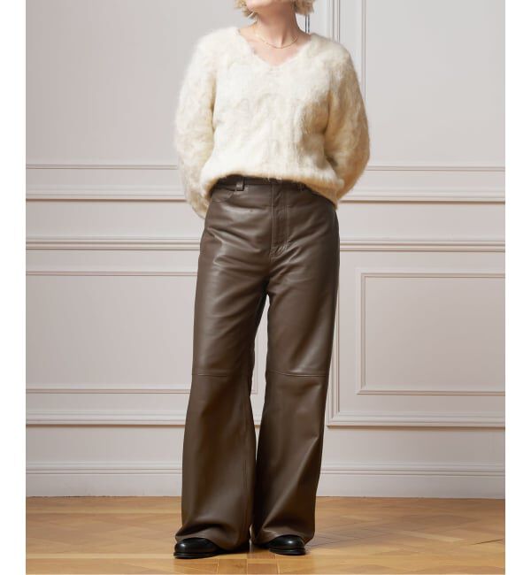 IENA LA BOUCLE「IENA LA BOUCLE ナッパレザーストレートパンツ」|その他|