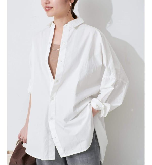 SLOBE IENA「《追加》オーバーサイズシャツ」|シャツ・ブラウス|ホワイト