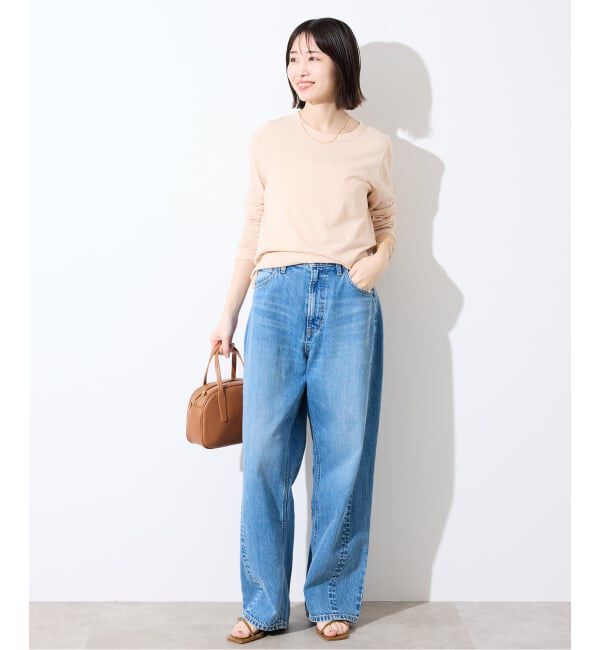 SLOBE IENA「シアー天竺クルーネックロンTEE」|Tシャツ・カットソー|