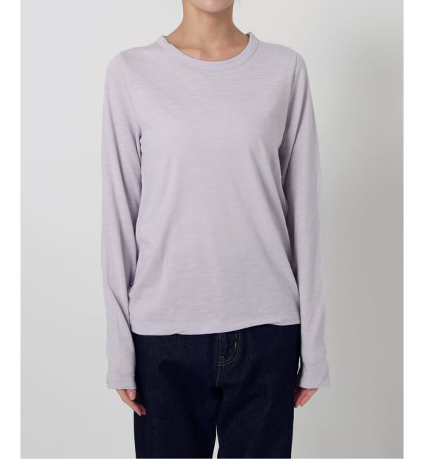 SLOBE IENA「シアー天竺クルーネックロンTEE」|Tシャツ・カットソー|