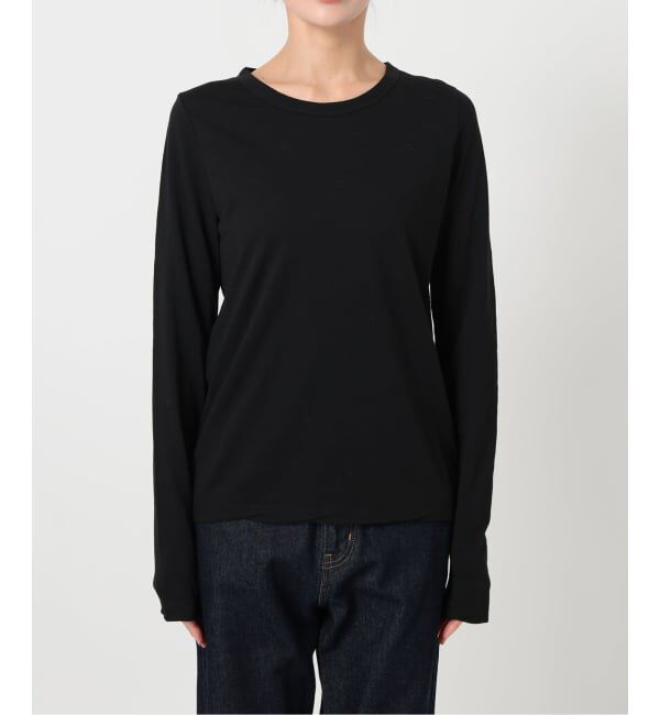 SLOBE IENA「シアー天竺クルーネックロンTEE」|Tシャツ・カットソー|