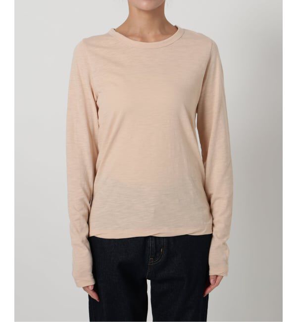 SLOBE IENA「シアー天竺クルーネックロンTEE」|Tシャツ・カットソー|