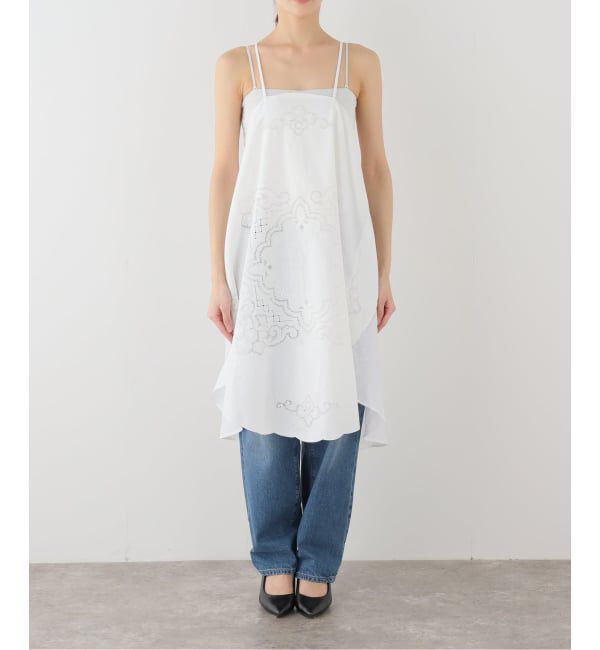 IENA LA BOUCLE「HERITER/エリテ cicular dron work テーブルクロスキャミソール H0-00-3083」|ワンピース|