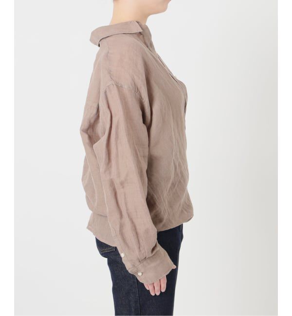 SLOBE IENA「《予約》リネンコットンカシュクールシャツ」|シャツ・ブラウス|