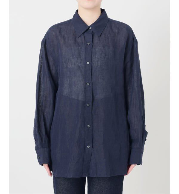 SLOBE IENA「《予約》リネンコットンカシュクールシャツ」|シャツ・ブラウス|