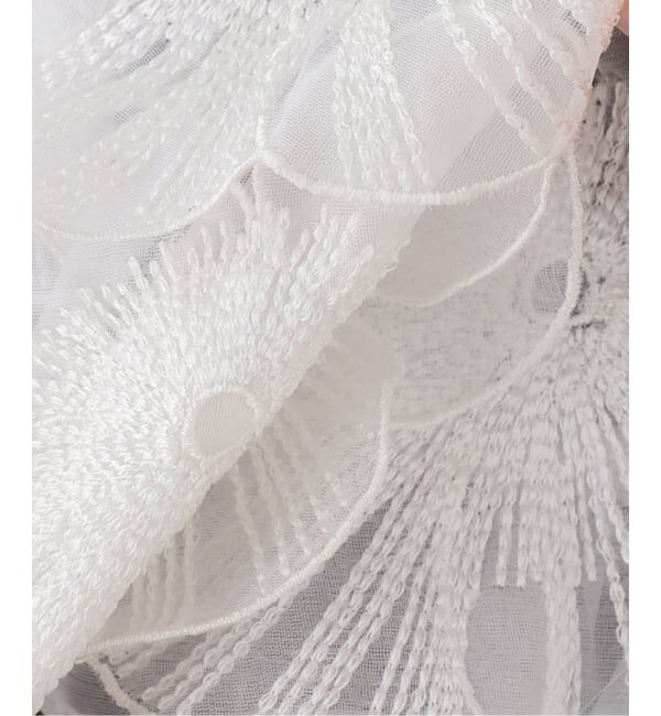 IENA LA BOUCLE「IENA LA BOUCLE フラワーモチーフオーガンジーキャミ」|キャミソール|