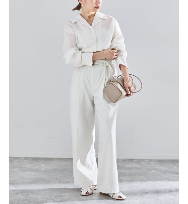 IENA「レース開襟シャツブラウス」|シャツ・ブラウス|