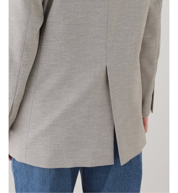 SLOBE IENA「《セットアップ対応可/追加3》ウォッシャブルツイルダブルジャケット」|テーラードジャケット|