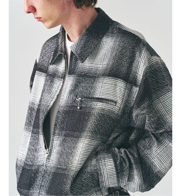 417 EDIFICE「オンブレチェックジップブルゾン」|その他|