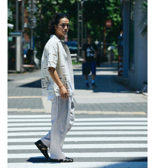 JOURNAL STANDARD relume「リネンブレンド 1タック &rdquo;レイジー&rdquo; パンツ」|スラックス|