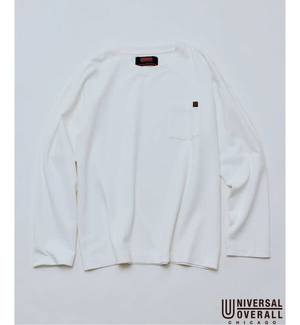 JOURNAL STANDARD relume「UNIVERSAL OVERALL / ユニバーサル オーバーオール 別注 ポンチ ロンT」|Tシャツ・カットソー|ホワイト