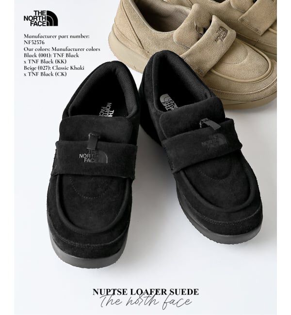 JOURNAL STANDARD relume「THE NORTH FACE / ノースフェイス ヌプシ ローファー スエード NF52576」|スリッポン|ブラック