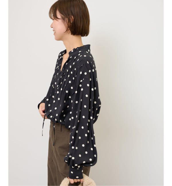 JOURNAL STANDARD relume「《WEB限定》ドットプリントピンタックブラウス」|シャツ・ブラウス|