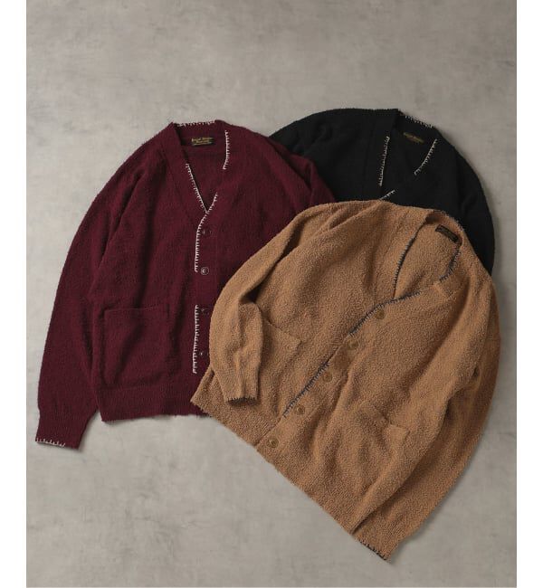 J.S.Homestead「J.S.Homestead / ハンド ステッチ ビアード カーディガン」|カーディガン|