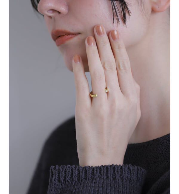 JOURNAL STANDARD「【VALENTINE /ヴァレンタイン】 Square Ring Cuff」|リング|