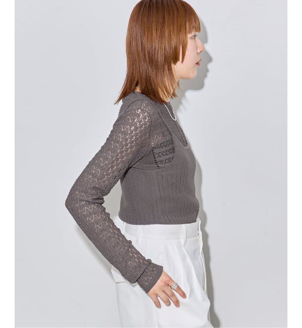 journal standard L'essage「《予約》LACYジャガードニットプルオーバー」|ニット・セーター|