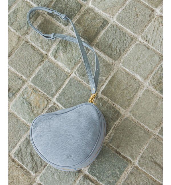 NOBLE「ch!iii/チー Leather Heart Shoulder」|ショルダー・メッセンジャー|サックスブルー