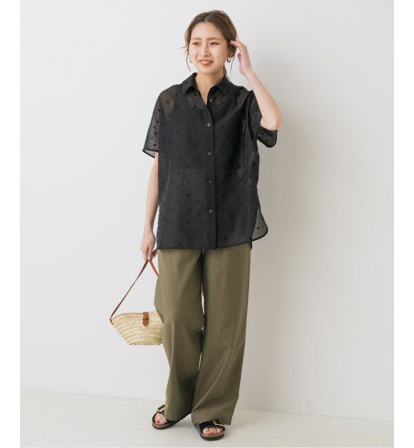 Spick and Span「シアードットサークルシャツ」|シャツ・ブラウス|