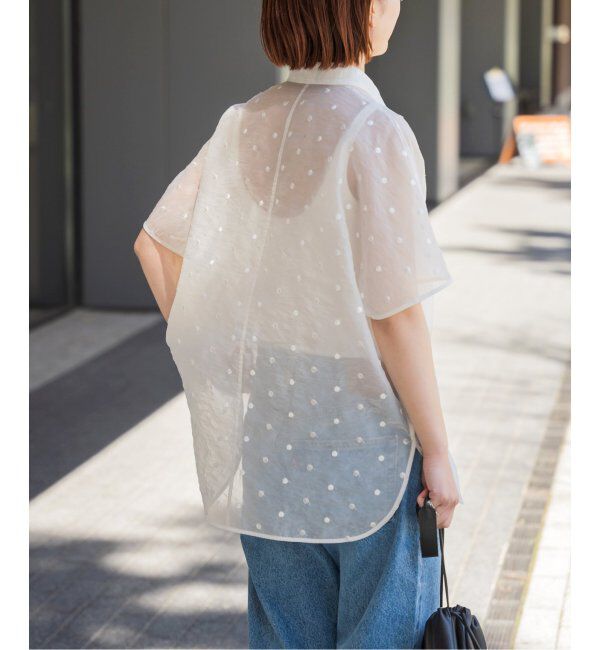 Spick and Span「シアードットサークルシャツ」|シャツ・ブラウス|