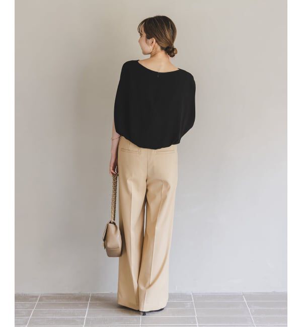 NOBLE「《WEB限定追加》【洗える】バルーンケープブラウス」|シャツ・ブラウス|