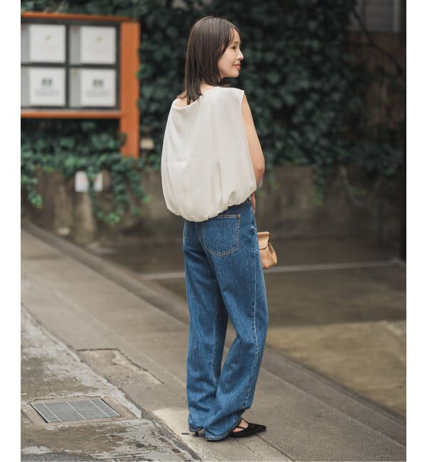 NOBLE「《WEB限定追加》【洗える】バルーンケープブラウス」|シャツ・ブラウス|