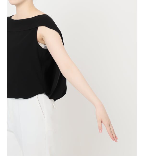 NOBLE「《WEB限定追加》【洗える】バルーンケープブラウス」|シャツ・ブラウス|