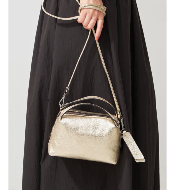 Spick and Span「GIANNI CHIARINI / ジャンニ キアリーニ ALIFA」|ショルダー・メッセンジャー|ゴールド