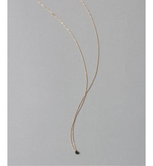 Lilas by Spick&Span「ブラックホールダイヤ1pネックレス K18」|ネックレス|