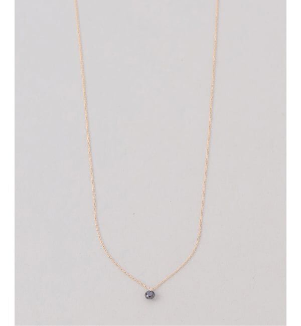 Lilas by Spick&Span「ブラックホールダイヤ1pネックレス K18」|ネックレス|
