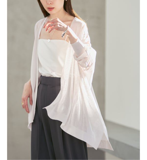 NOBLE「《WEB限定追加予約》18Gシアーカーディガン」|カーディガン|