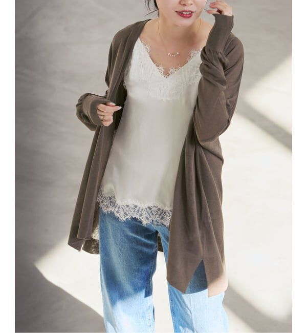 NOBLE「《WEB限定追加予約》18Gシアーカーディガン」|カーディガン|