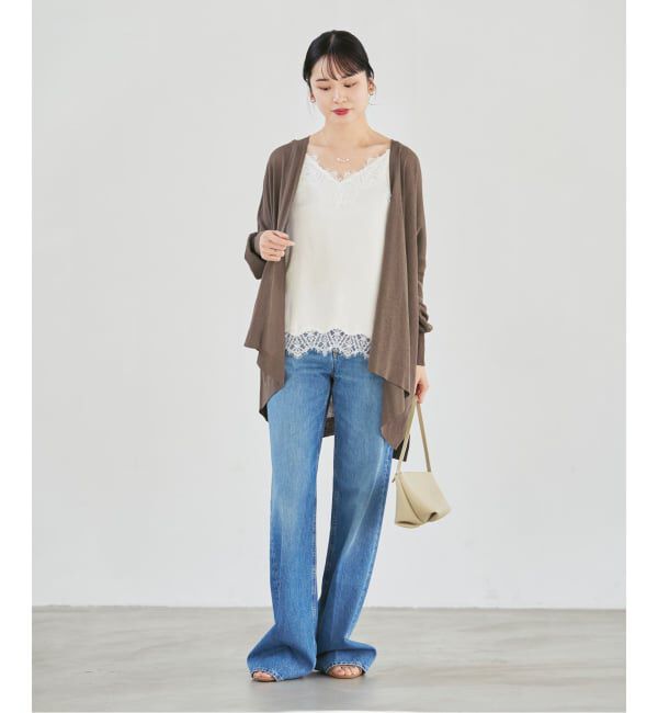 NOBLE「《WEB限定追加予約》18Gシアーカーディガン」|カーディガン|