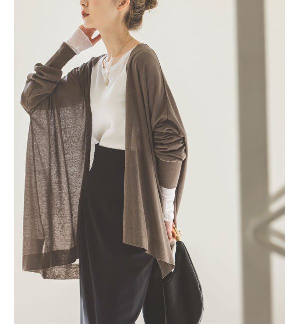 NOBLE「《WEB限定追加予約》18Gシアーカーディガン」|カーディガン|
