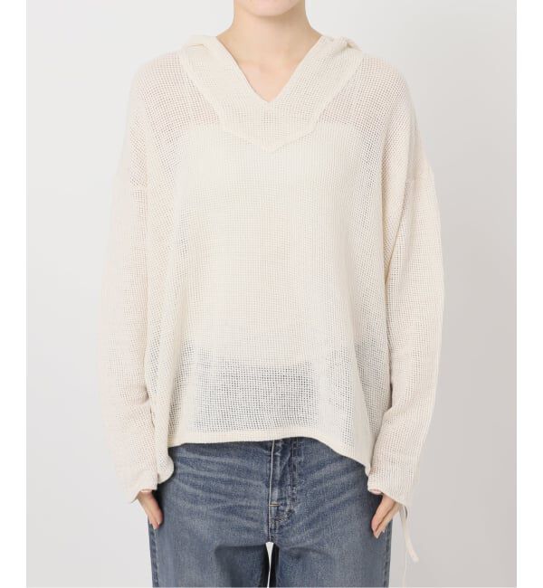 FRAMeWORK「メッシュフードプルオーバー」|Tシャツ・カットソー|