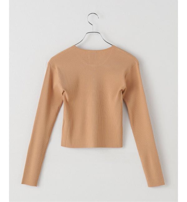 Spick and Span「Vis/PE リブクルーネックカーディガン」|カーディガン|