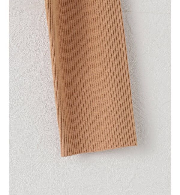 Spick and Span「Vis/PE リブクルーネックカーディガン」|カーディガン|