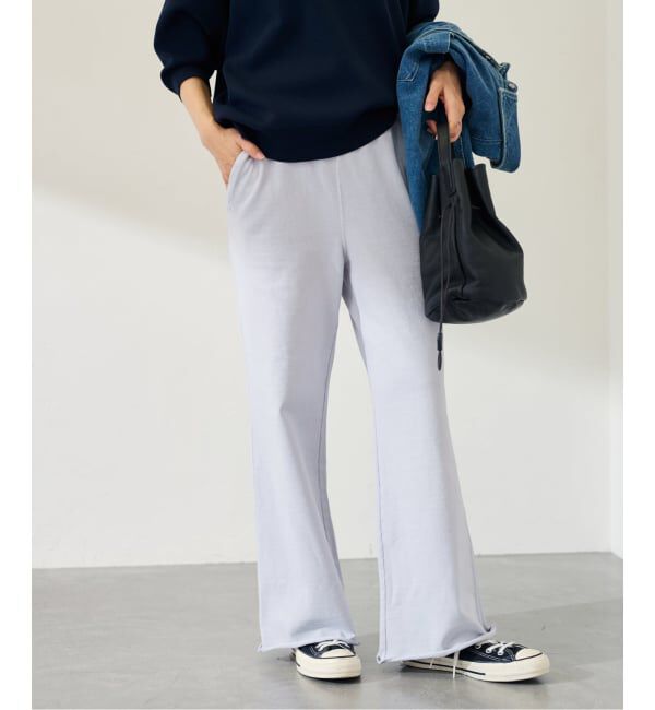 FRAMeWORK「≪追加≫ウェットオゾンセミフレアパンツ」|その他|サックスブルー