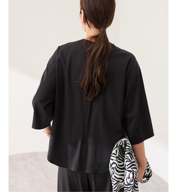 FRAMeWORK「キュプラナイロンプルオーバー」|シャツ・ブラウス|