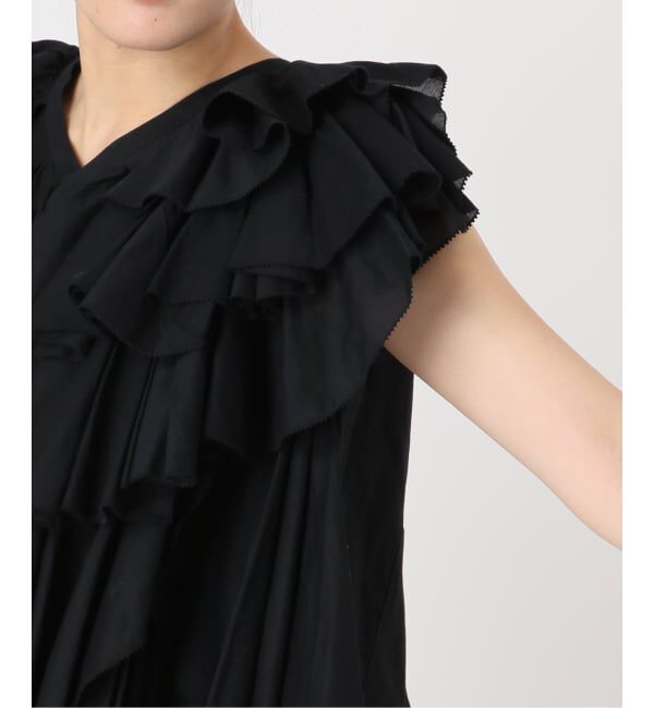 Spick and Span「《予約》AAYUSHI / アユーシ レイヤードラッフル ブラウス」|シャツ・ブラウス|