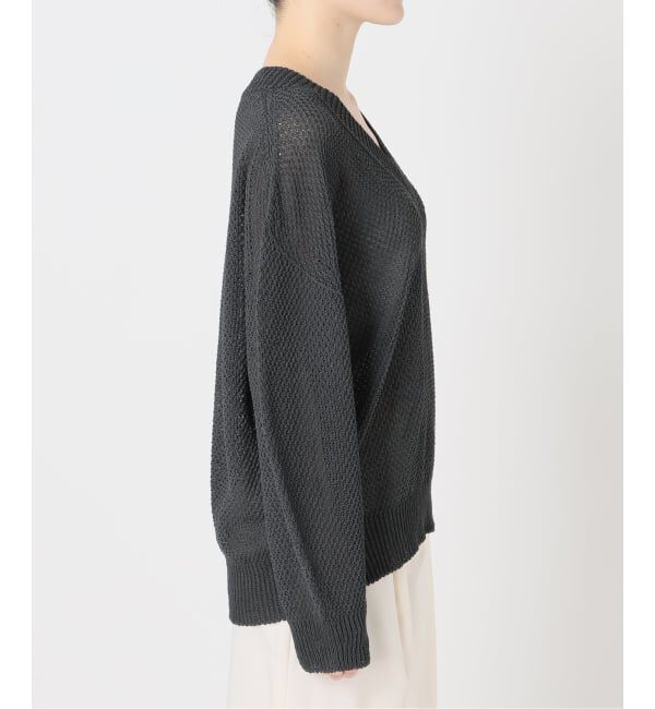 NOBLE「《追加予約》ペーパーヤーンVネック プルオーバー」|ニット・セーター|