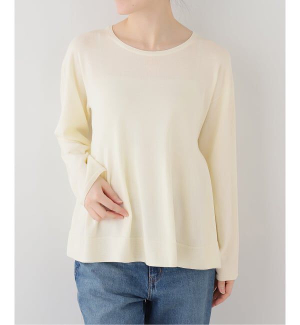  「【洗える】ペプラムニット」|ニット・セーター|