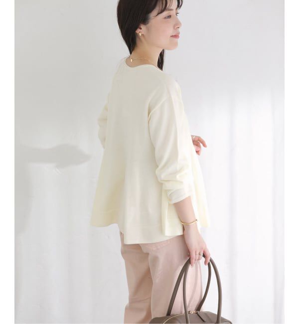  「【洗える】ペプラムニット」|ニット・セーター|