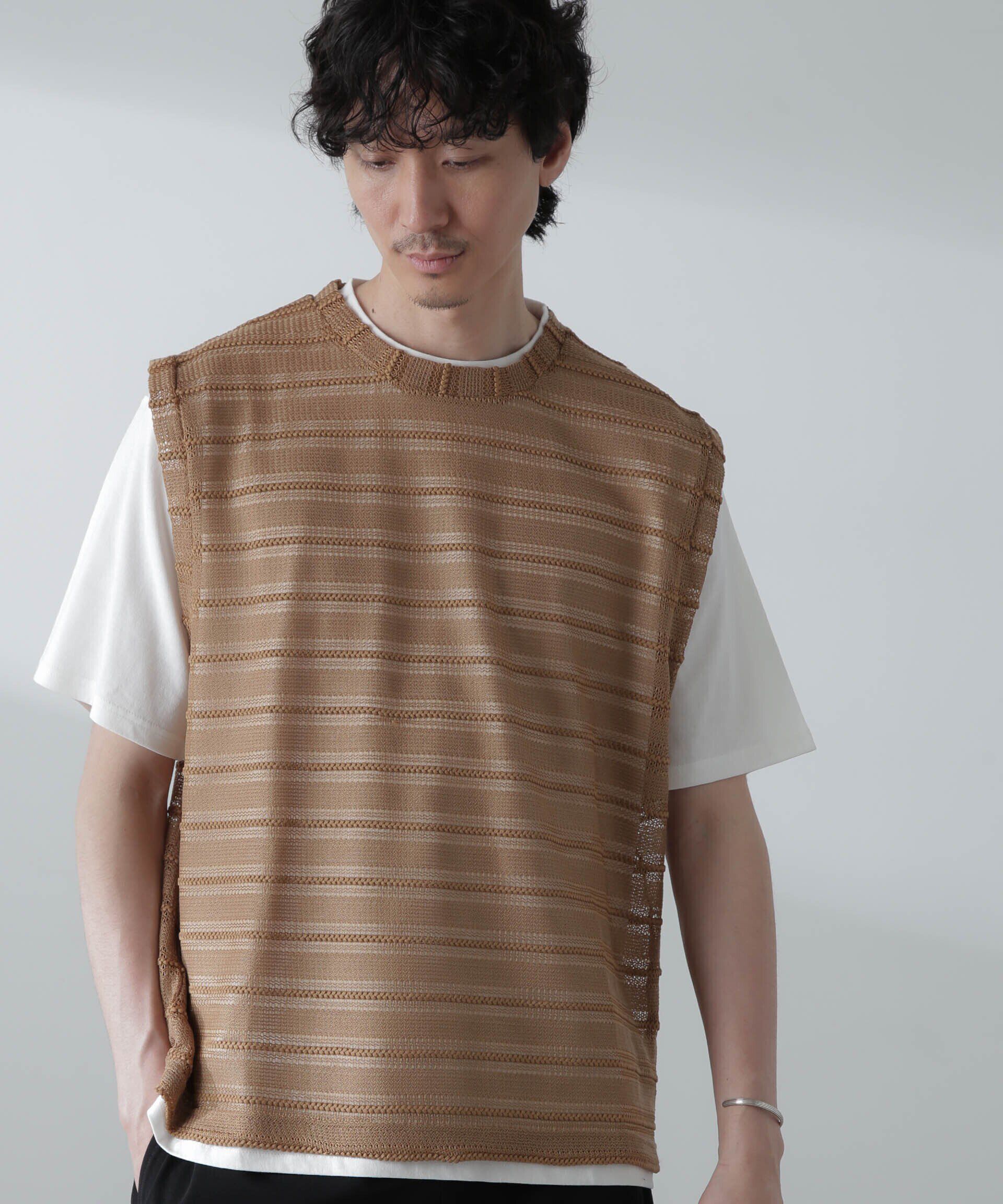 nano･universe「かぎ針アンサンブルTシャツ」|Tシャツ・カットソー|