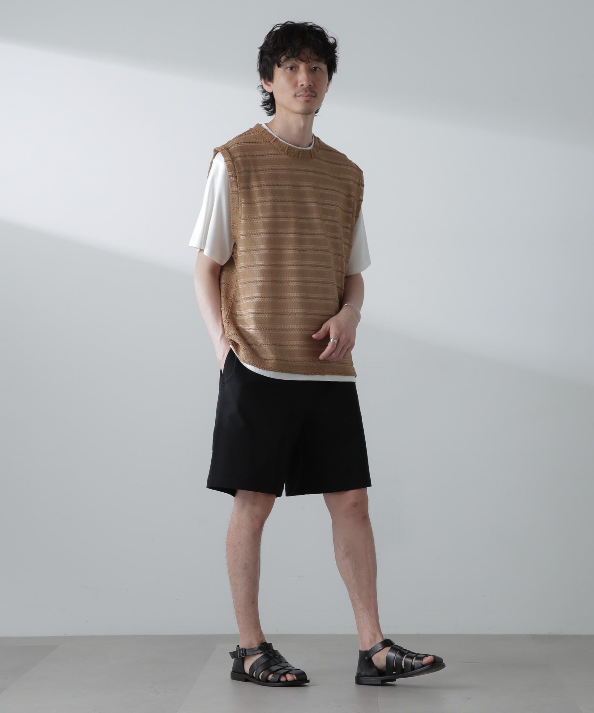 nano･universe「かぎ針アンサンブルTシャツ」|Tシャツ・カットソー|