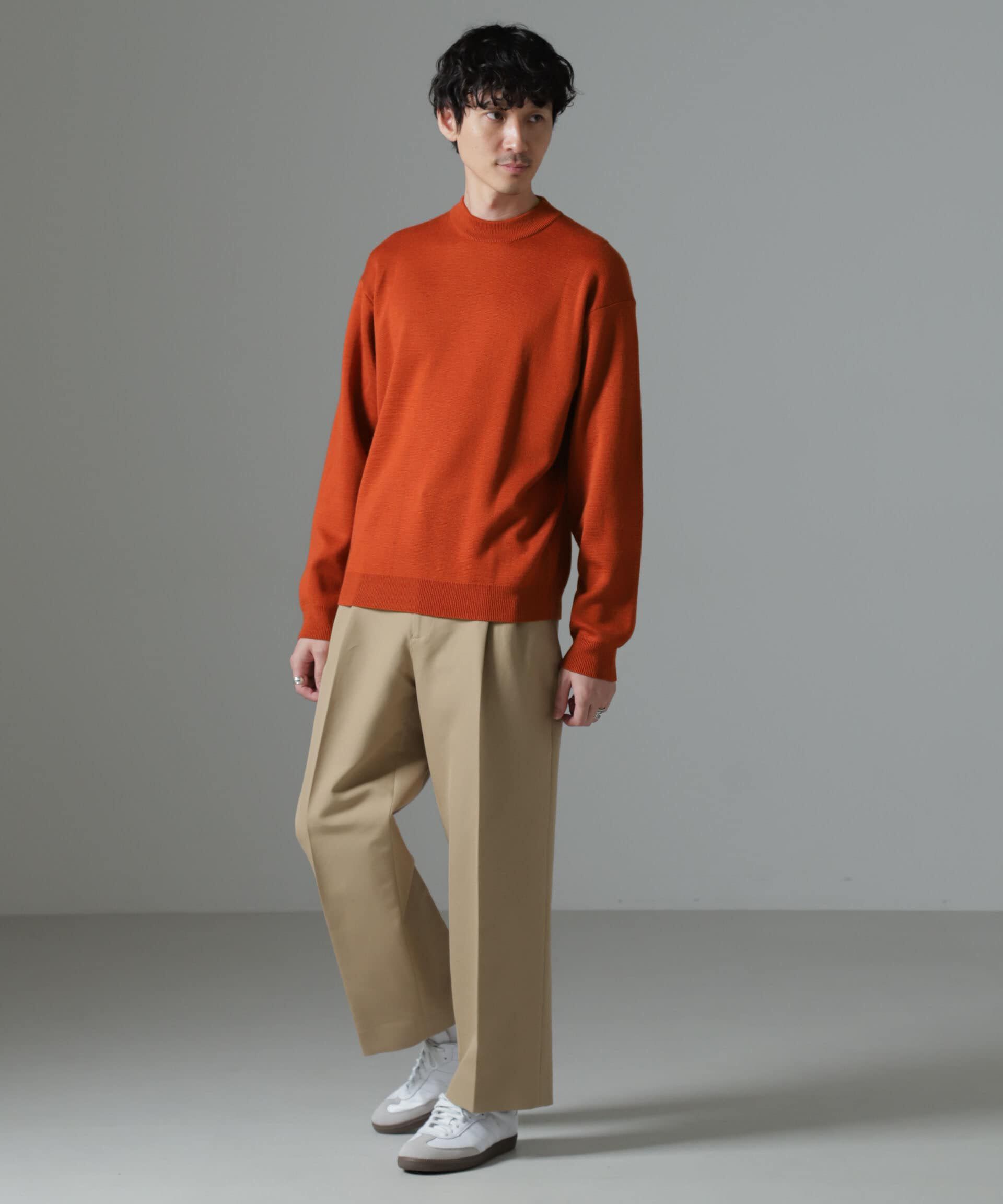 nano･universe「タスマニアミックス ミラノリブリラックスモックネックニット」|ニット・セーター|